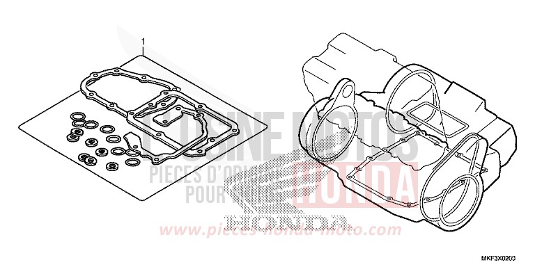DICHTUNG SATZ B von CBR1000RR „Fireblade“ VICTORY RED (R334) von 2017